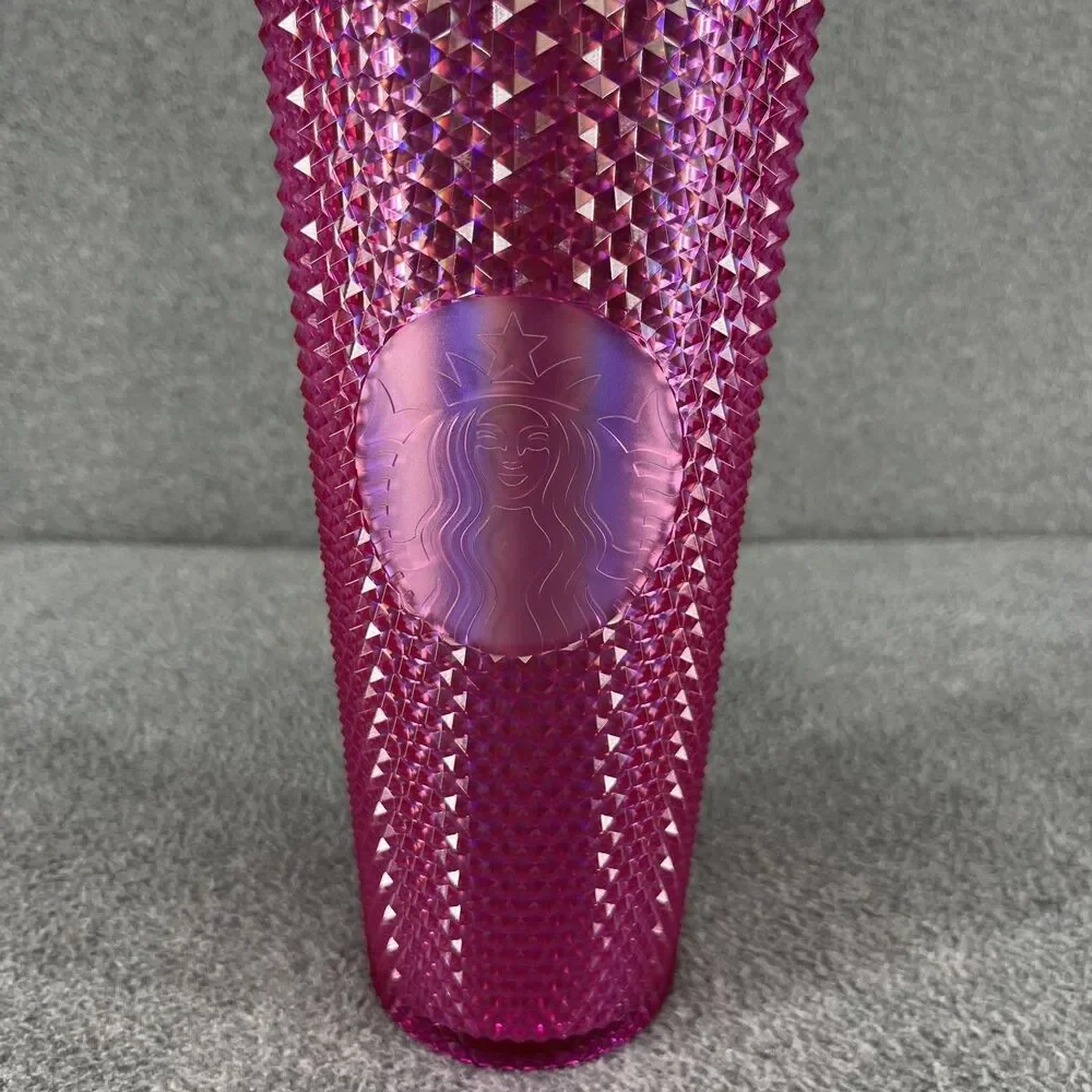 Starbucks 2025 Iridescent Pink Domed‎ Studded  Venti Tumbler 24 oz